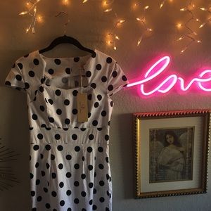 Vintage Polka-Dot Dress